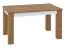 Extendable dining table Tempe 15, Colour: Nut Colours, front insert: White - Measurements: 101-181 x 89 cm (W x D)