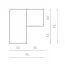 Children's Corner Wardrobe Ohey 02 | Hinged Door Cabinet | Dark Grey / Light Grey | 195 x 95 x 95 cm