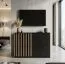 Chest of Drawers Cikarang 02 | Black / Oak | 80 x 116 x 40 cm | Modern Storage Unit