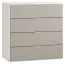 Dresser Bellaco 32, Colour: White / Grey - Measurements: 92 x 90 x 47 cm (h x w x d)