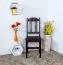 Rustic Walnut Solid Pine Chair Junco 248 | Solid Wood | 91 x 35 x 44 cm | Modern & Timeless