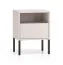 Bedside cabinet | cashmere | 1 full-extension drawer | 40 x 34 x 53 cm | 1 compartment | push-to-open function | legs: metal | bedside cabinet | for bedrooms