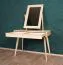 Dressing Table Solid Pine Natural Aurornis 65 | 2 Drawers | Mirror | 150 x 96 x 40 cm