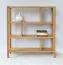 Shelf | solid wood | 6 compartments | oiled oak | color: oak | 93 x 28 x 100 cm | Seille 07