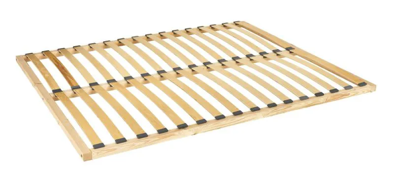 Wooden frame slatted frame, for double bed - mattress base: 160 x 200 cm (W x L)