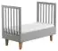 Baby bed / Kid bed Rilind 06, Colour: Grey / Oak - Lying area: 70 x 140 cm (W x L)