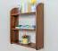 Wall shelf solid, natural pine wood 013 - Dimensions 72 x 60 x 20 cm (H x B x T)