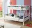 Children's bed / Bunk bed Henry 30, Colour: White - Lying area: 90 x 200 cm & 140 x 200 cm (W x L)