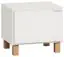 Night dresser Invernada 17, Colour: White - Measurements: 40 x 45 x 40 cm (h x w x d)