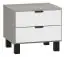 Night dresser Pantanoso 41, Colour: Grey / White - Measurements: 40 x 45 x 40 cm (h x w x d)