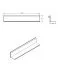 Wall Shelf Idos 05 | Simple Design | White/Black | ABS Edge Protection | 22 x 120 x 19.5 cm