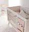 Baby bed / Kid bed Hildrid 02, Colour: Acacia / White - Lying area: 70 x 140 cm (w x l)