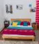 Futon Bed | Solid Oiled Beech Heartwood | 180 x 200 cm Lying Surface | Modern & Stable