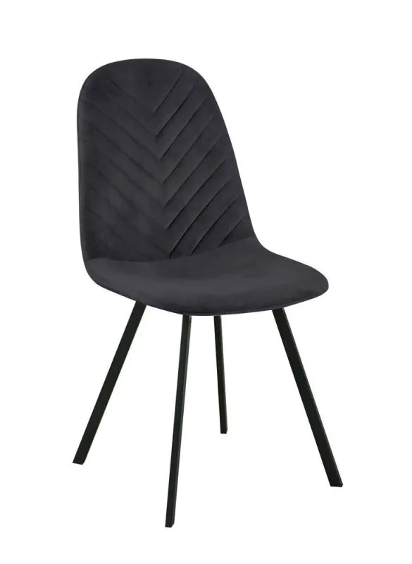 Elegant Maridi 244 Chair | Anthracite | 89 x 45 x 55 cm | Soft Fabric | High Comfort | Decorative Stitching