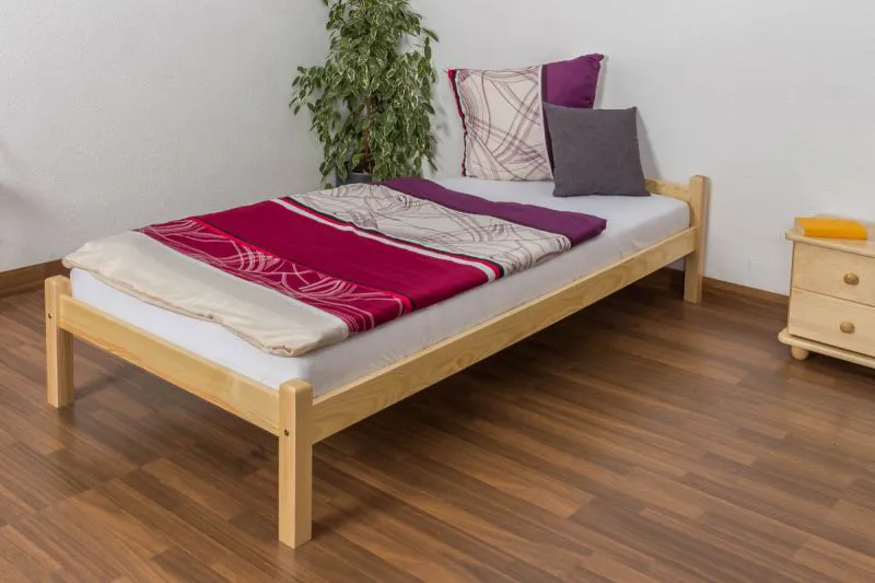 Futon bed / solid wood bed solid pine natural wood, incl. slatted frame - dimensions: 90 x 200 cm