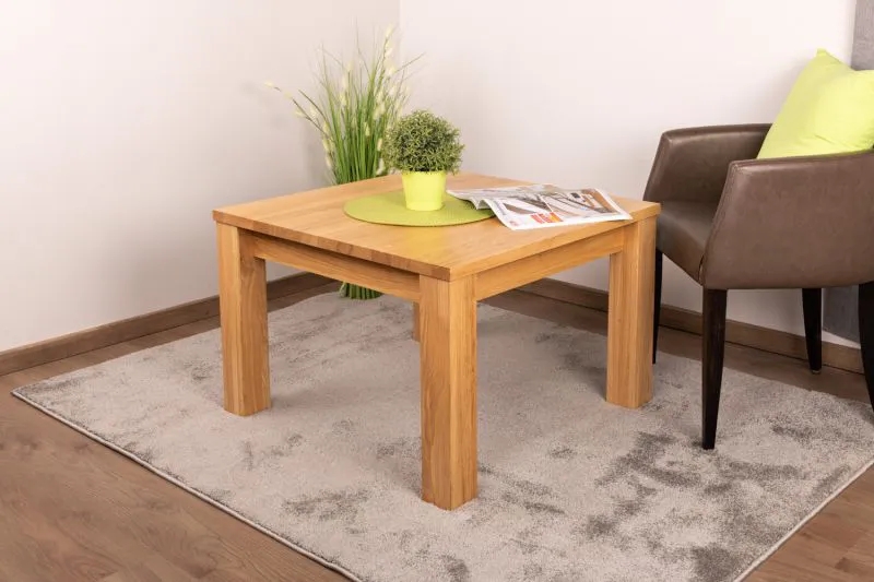 Pirol 120 Coffee Table | Solid Oak | Natural Finish | 50 x 75 x 75 cm