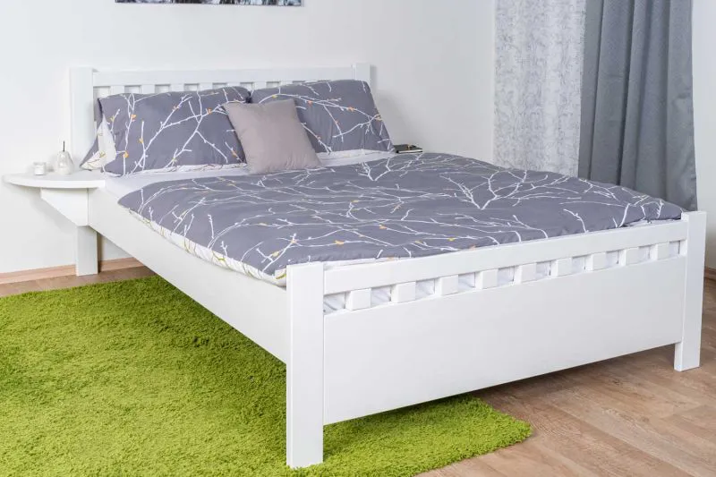 Modern Youth Bed Solid Pine 67 | White | Includes Slatted Frame | 160 x 200 cm | Robust & Stable | Easy Assembly