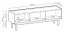 Modern TV Cabinet Ashford 01 | Oak Riviera & Marble Bianco | 48 x 144 x 37 cm | 3 Doors
