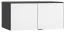 Wardrobe Top Attachment for Two-Door Vacas 39 | Black/White | 45 x 93 x 57 cm | Soft Touch Finish