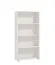 Bookcase with Four Compartments Knide 05 | White | ABS Edge Protection | 142 x 70 x 24.5 cm | Simple Design