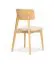 Dining Chair with Upholstered Seat | Oak & Beige Bouclé | Easy-Care & Pet-Friendly | 47 x 50 x 80 cm