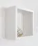 Hanging rack/wall shelf pine solid wood white lacquered Junco 283B - 25 x 25 x 12 cm (h x W x d)