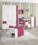 Children's room dresser Lena 06, Colour: White/bright pink - Dimensions: 102 x 44 x 37 cm (H x W x D)