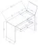 Desk Sirte 10, Colour: Oak / White / Black High Gloss - Measurements: 82 x 120 x 50 cm (H x W x D)