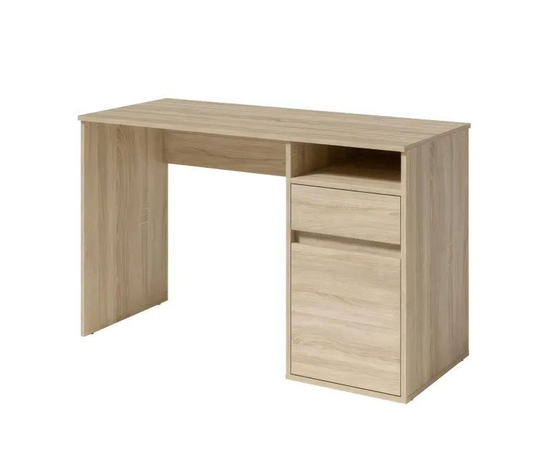 Desk with Drawer and Door Agia 01 | Sonoma Oak | 74 x 120 x 50 cm | Modern Storage Solution