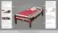Children's bed / Youth bed "Easy Premium Line" K1/1n, solid beech wood, cherry coloured