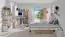 Children's room - Highboard Dennis 05, Colour: Ash / White - Measurements: 144 x 80 x 40 cm (H x W x D)