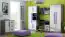 Children's room - Wardrobe Olaf 04, Colour: Anthracite / White / Purple, partial solid wood - 191 x 40 x 40 cm (H x W x D)