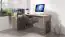 Xanthi desk, Colour: Oak / Grey - measurements: 76 x 110 x 168 cm (H x W x D)