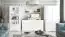 Suspended rack / Wall shelf Sydfalster 06, Colour: White / White high gloss - Measurements: 27 x 143 x 22 cm (H x W x D)