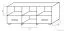 TV base cabinet Ciomas 19, Colour: Sonoma oak / Grey - Measurements: 53 x 135 x 49 cm (H x W x D)