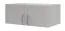 Metal handles for top unit for closet Edegem 03 | Color: Grey