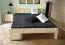Futon bed / solid wood bed solid pine solid wood natural A1, incl. slatted frame - dimensions 140 x 200 cm
