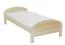 Children's bed / Youth bed 88, solid pine wood, clear finish, incl. slatted bed frame - 90 x 200 cm