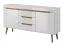 Chest of Drawers Cathcart 07 | Oak Riviera & White | 83 x 160 x 40 cm | 4 Compartments | Modern Storage