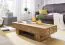 Solid Acacia Wood Living Room Table | Unique Natural Grain | 30 x 45 x 120 cm | Handcrafted Design