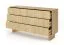Chest of drawers | color: oiled oak | 6 drawers | push-to-open function | full-extension drawers | 153 x 38 x 83 cm | sideboard | for living room