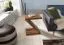 Z-Shaped Side Table Apolo 178 | Solid Sheesham Wood | 59 x 30 x 44 cm | Modern Storage