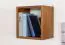 Suspended Wall Shelf Solid Pine Wood | Oak Rustic Finish | Junco 291C | 30 x 30 x 20 cm
