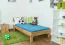 Simple Futon Bed | Solid Oiled Oak | 90 x 200 cm | Superior Stability & Craftsmanship