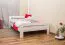 Children's bed / Youth bed A6, solid pine wood, white finish, incl. slatted frame - 120 x 200 cm