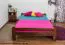 Youth Bed Solid Pine Walnut A11 | Slatted Frame Included | 160 x 200 cm | Modern Design & Stability