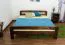 Youth Bed Solid Pine Walnut A6 | Slatted Frame Included | 160 x 200 cm | Modern Design | Premium Craftsmanship