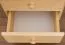 Nightstand Solid Pine Wood Natural 006 | 3 Drawers | 60 x 43 x 33 cm | Space-Saving Bedside Table