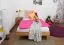 Futon Bed Solid Wood Wooden Nature 04 | Oiled Oak | 120 x 200 cm Lying Surface | Modern Design | Sturdy Construction