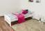 Kid/Youth bed pine solid wood white 84, incl. Slat grate - lying surface 80 x 200 cm